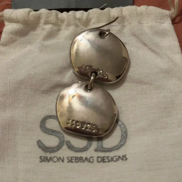 Simon Sebbag prosecco  Silver Earrings - Picture 3 of 3